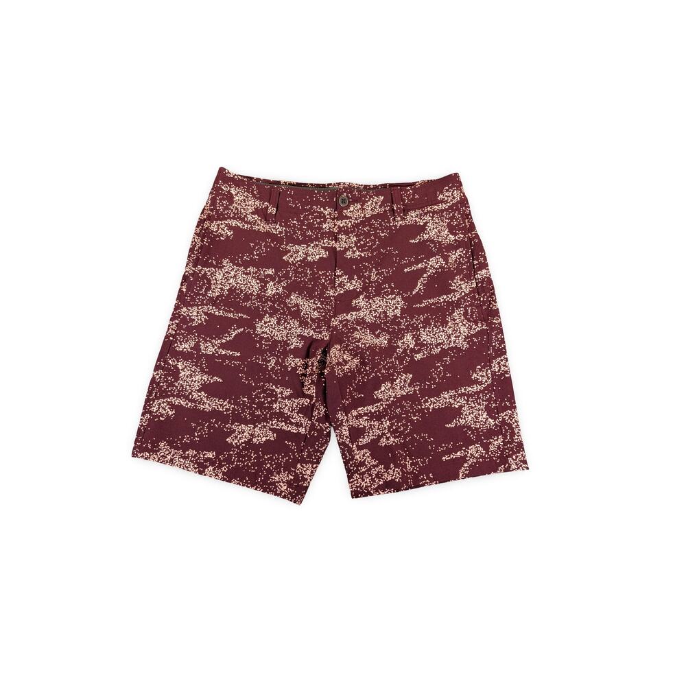 Under Armour Burgundy Performance Golf Shorts 32